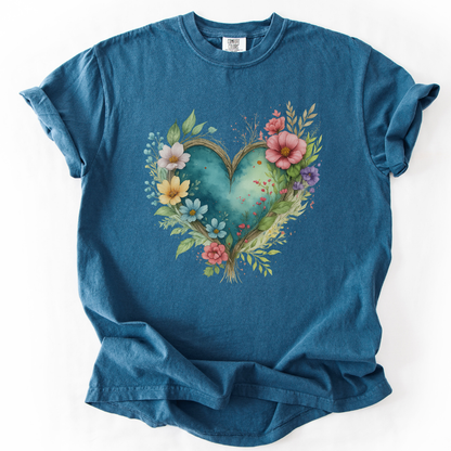 Nature's Embrace -  Relaxed Fit Vintage Wash T Shirt