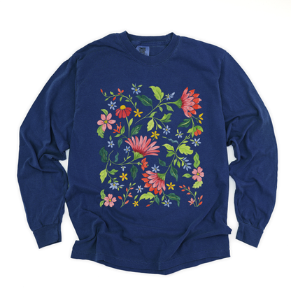 Botanical Bliss - Comfort Colors Premium Long Sleeve T Shirt