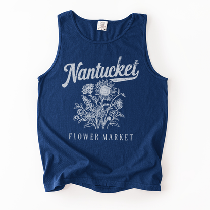 Nantucket Flower Market - Comfort Colors Premium Tank Top