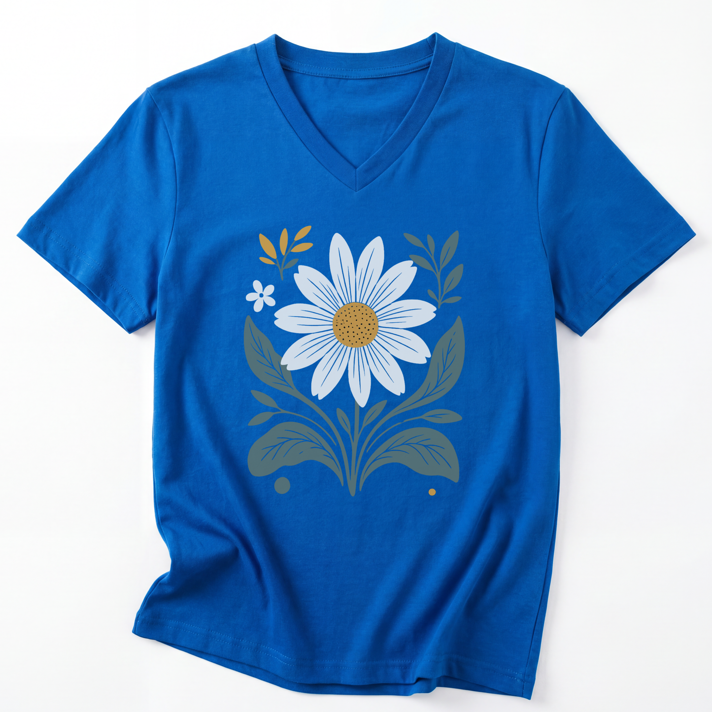 Daisy Days - Short Sleeve V-Neck Tee
