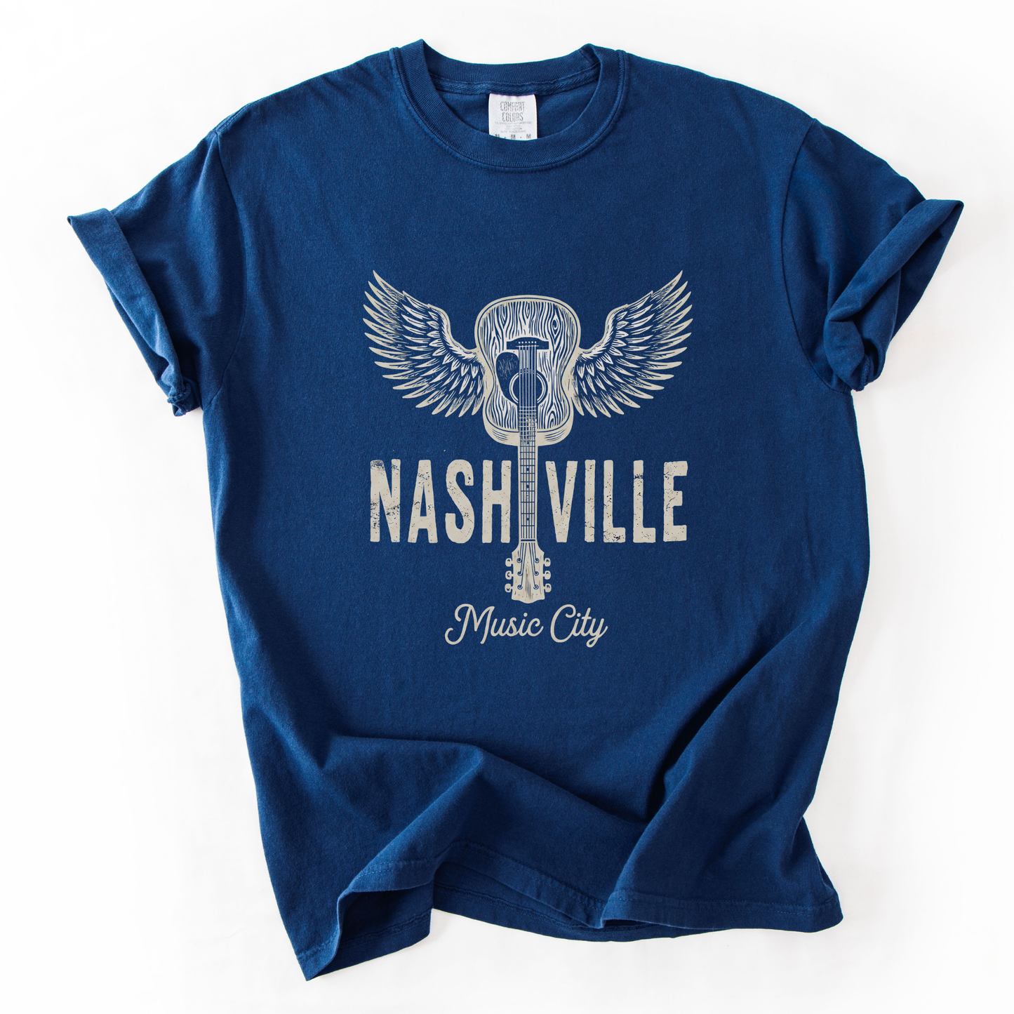 Nashville Music City - Comfort Colors Relaxed Fit Premium T Shirt