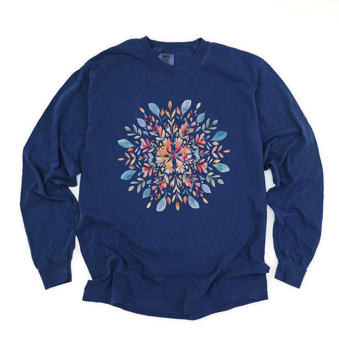 Plant Mandala - Comfort Colors Long Sleeve Premium T Shirt