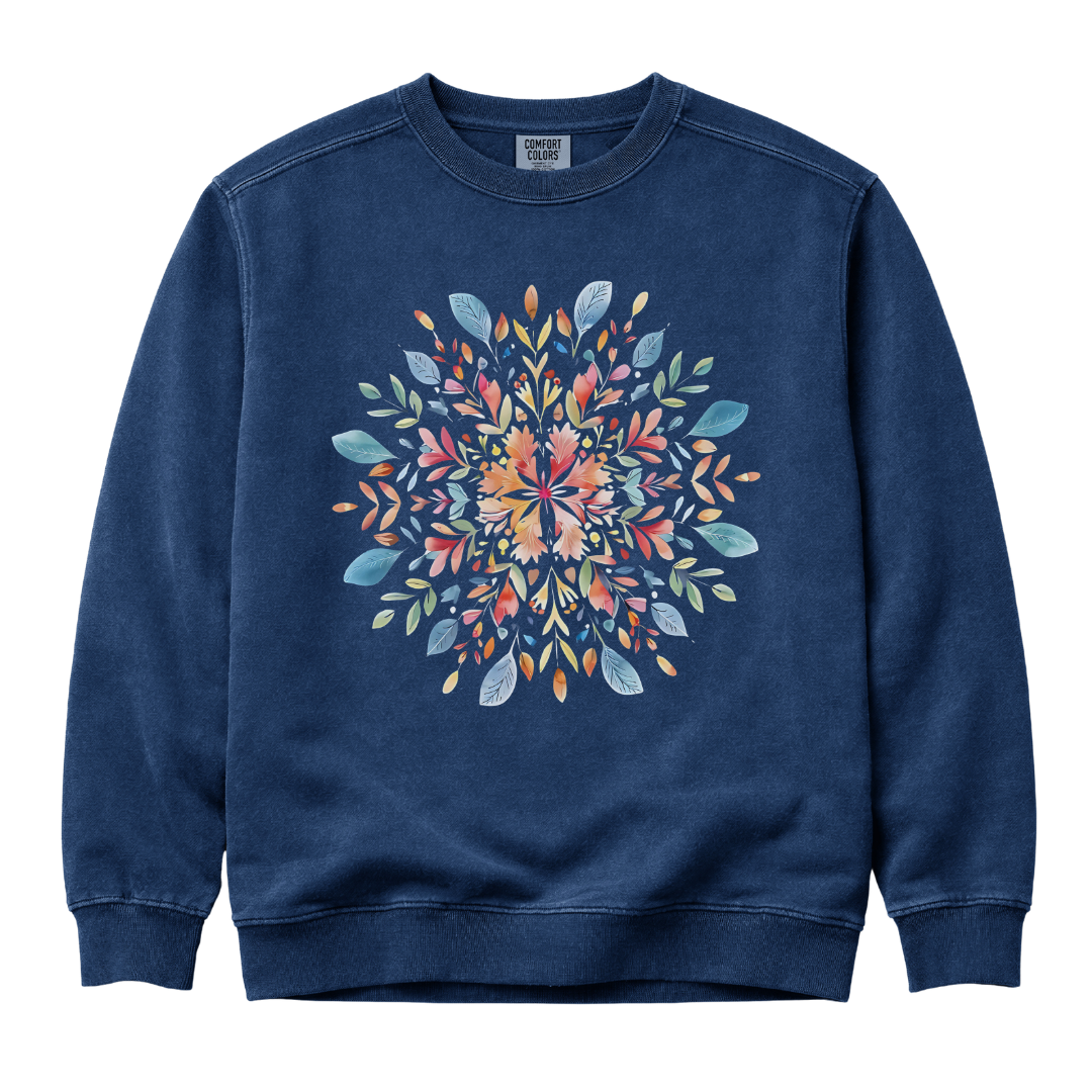 Plant Mandala - Comfort Colors Premium Heavyweight Sweatshirt