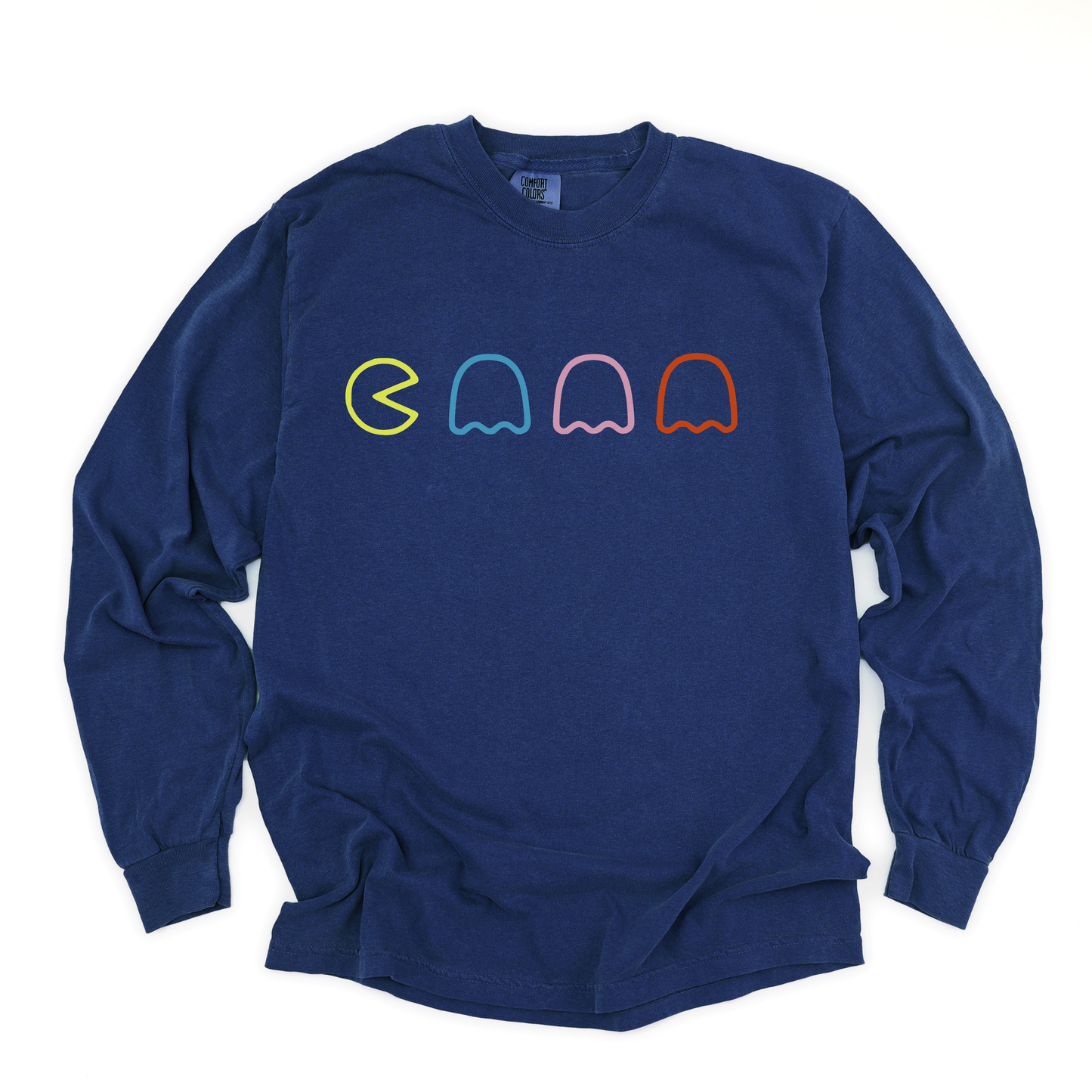 Pac Man - Comfort Colors Premium Long Sleeve T Shirt