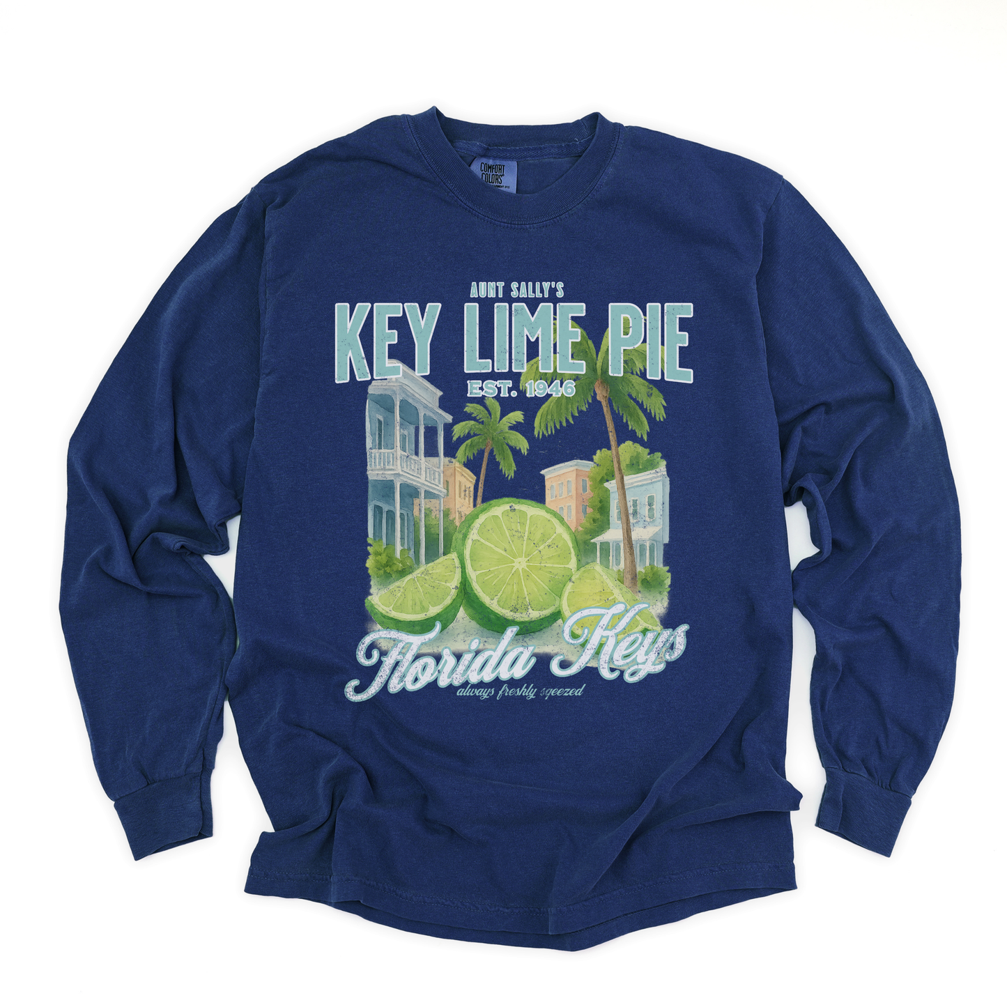 Aunt Sally's Key Lime Pie  - Comfort Colors Long Sleeve Premium T Shirt