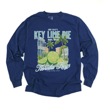 Aunt Sally's Key Lime Pie  - Comfort Colors Long Sleeve Premium T Shirt
