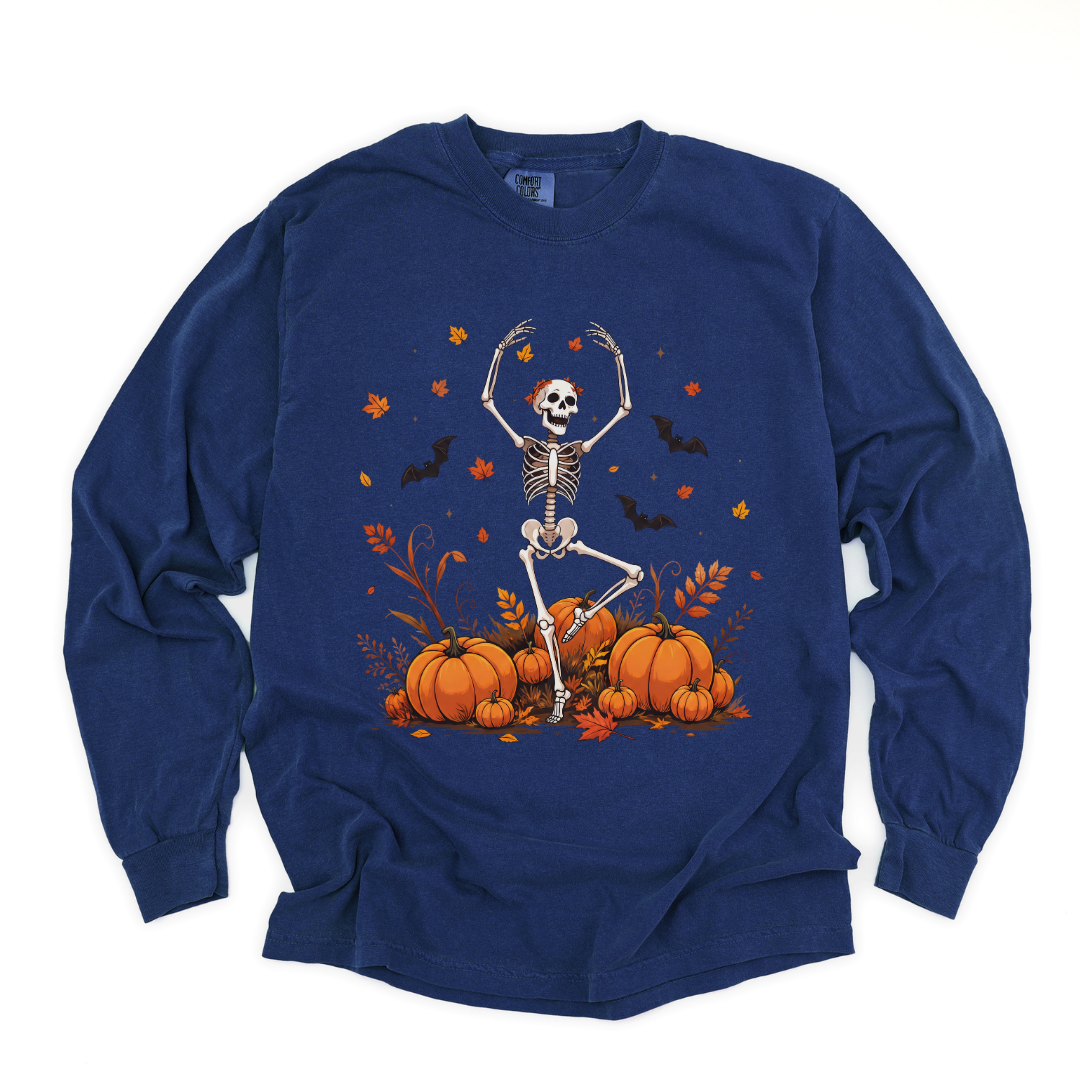 Dancing in the Pumpkin Patch - Comfort Colors Long Sleeve Premium T Shirt