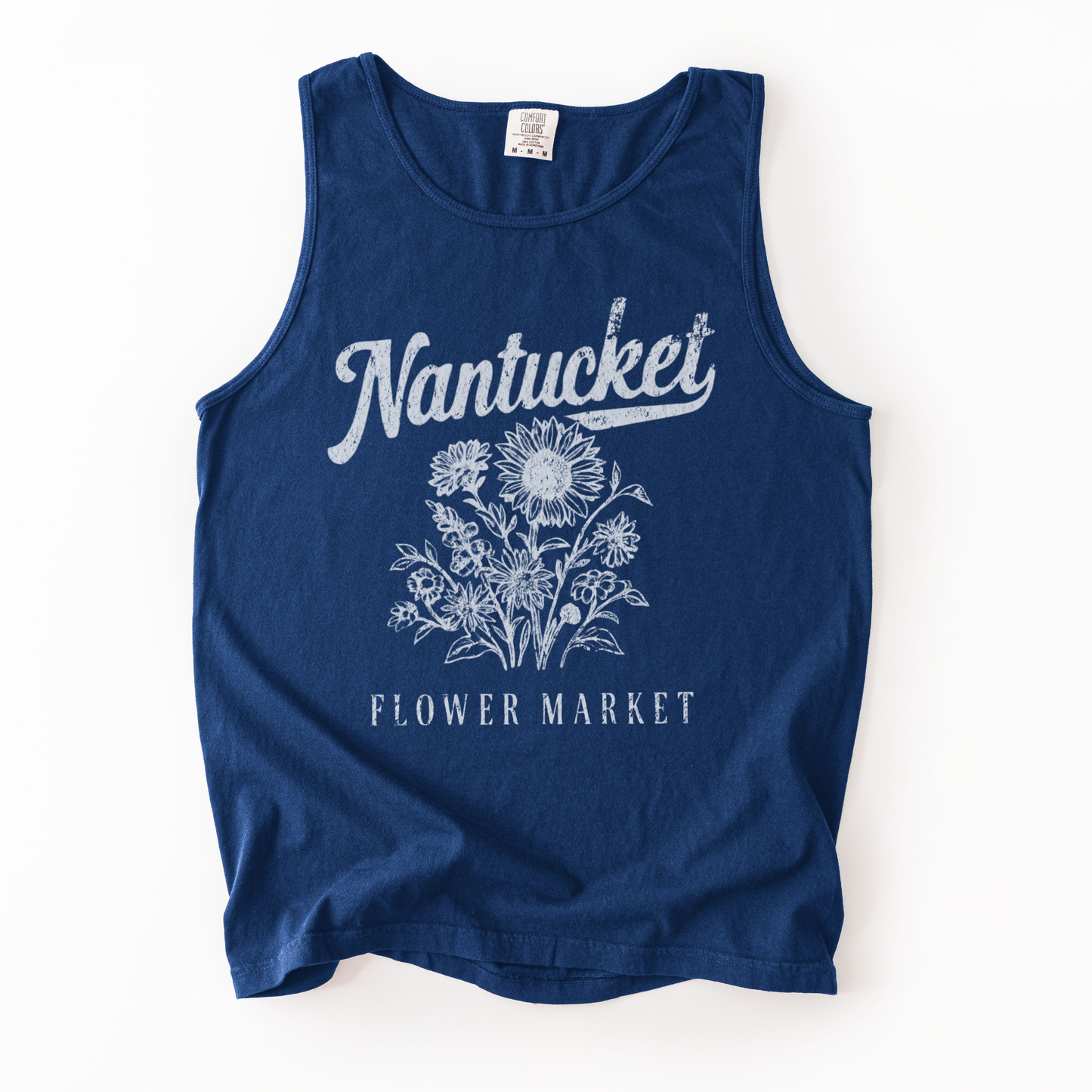 Nantucket Flower Market - Comfort Colors Premium Tank Top