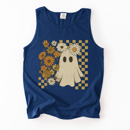 Floral Ghost - Comfort Colors Premium Tank Top