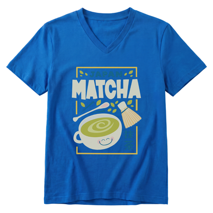 Little Miss Matcha - Short Sleeve V-Neck Tee