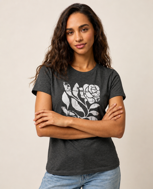 Twisted Rose - Women's Cut Fitted Tee
