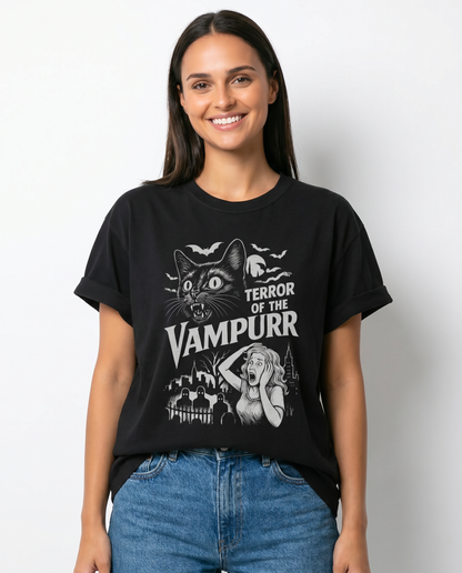 Terror Of The Vampurr -  Relaxed Fit Vintage Wash T Shirt