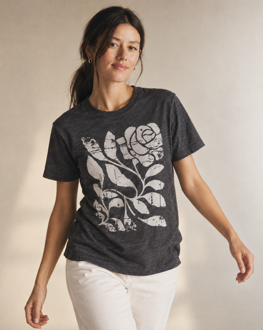 Twisted Vintage Rose  - Bella Canvas Super Soft Straight Cut T shirt