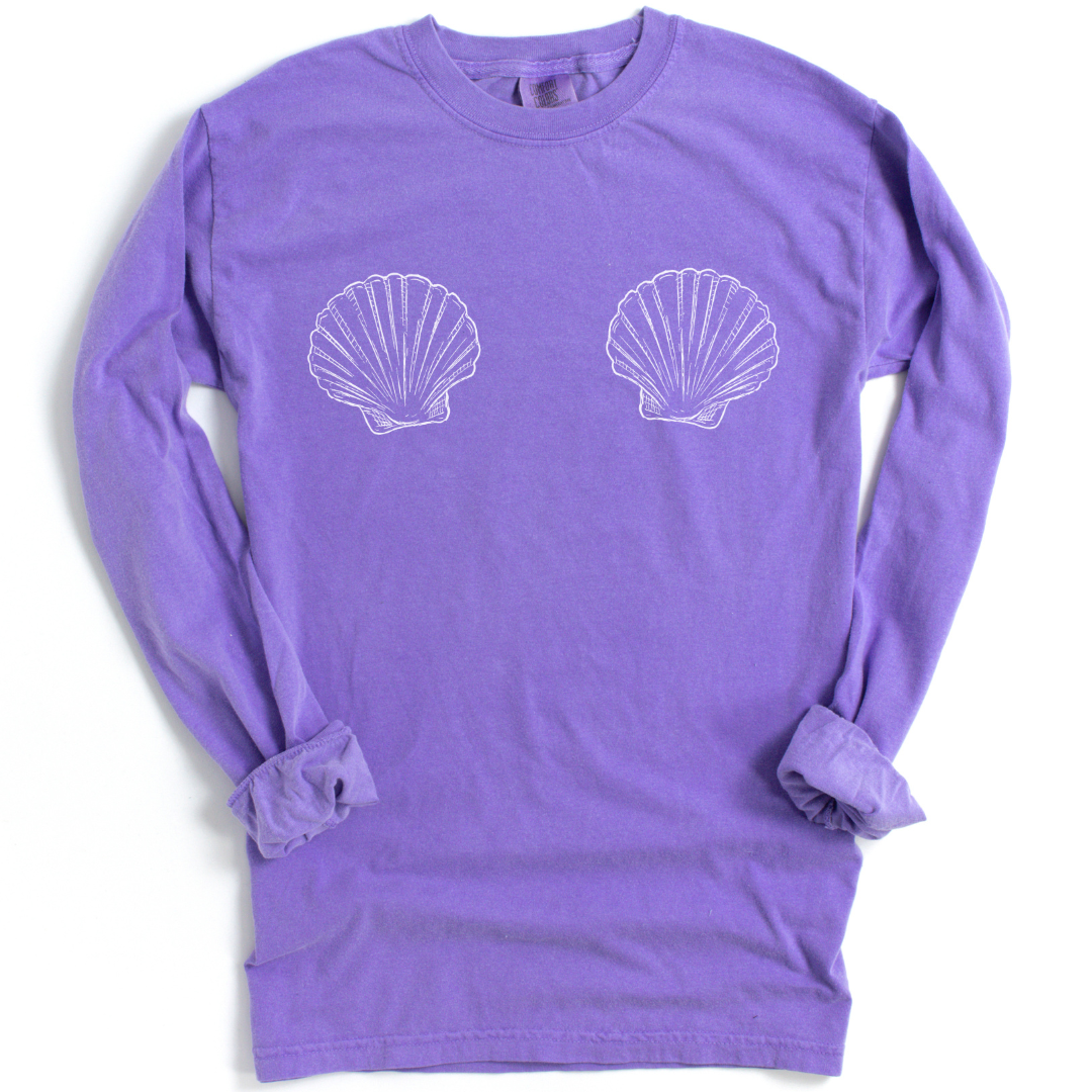 She Shells - Comfort Colors Long Sleeve Premium T Shirt