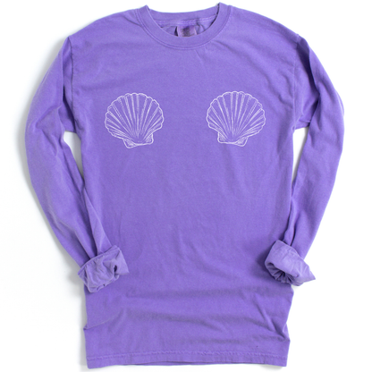 She Shells - Comfort Colors Long Sleeve Premium T Shirt