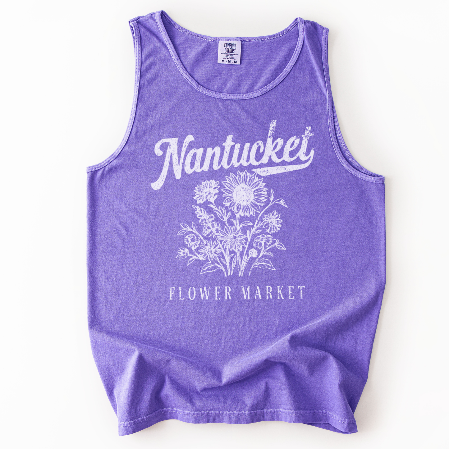 Nantucket Flower Market - Comfort Colors Premium Tank Top