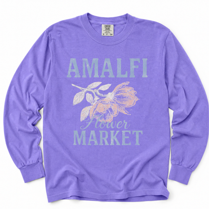 Amalfi Flower Market - Comfort Colors Long Sleeve Premium T Shirt