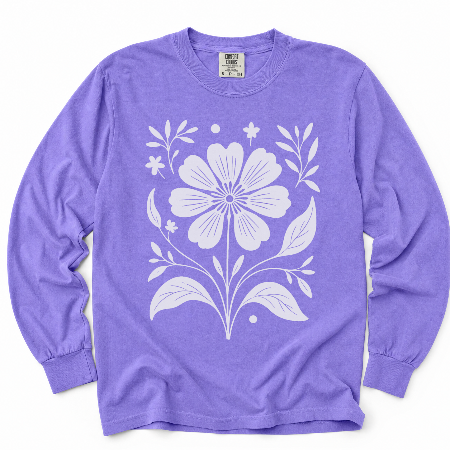 Petalis Blanco - Comfort Colors Long Sleeve Premium T Shirt