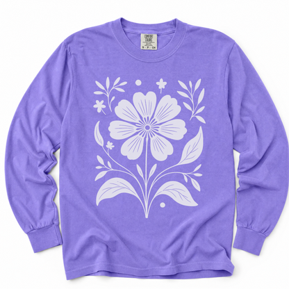 Petalis Blanco - Comfort Colors Long Sleeve Premium T Shirt