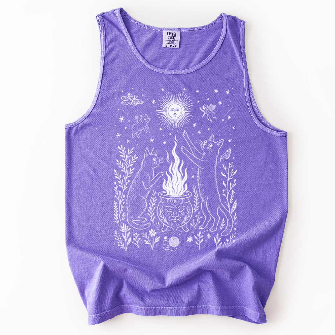Midnight Meowgic - Comfort Colors Premium Tank Top