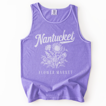 Nantucket Flower Market - Comfort Colors Premium Tank Top
