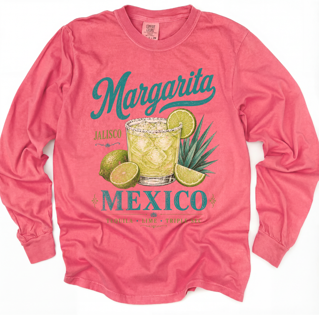 Margarita - Comfort Colors Long Sleeve Premium T Shirt