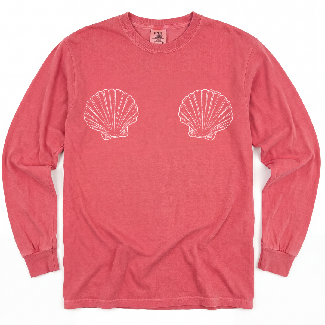 She Shells - Comfort Colors Long Sleeve Premium T Shirt