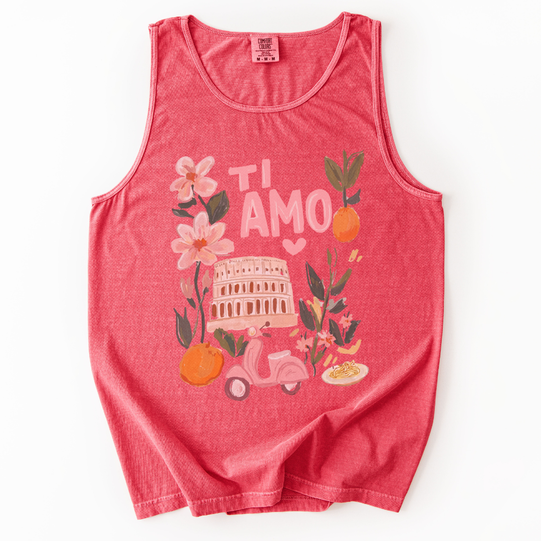 Ti Amo - Comfort Colors Premium Tank Top