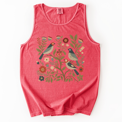 Folk Aviary - Comfort Colors Premium Tank Top