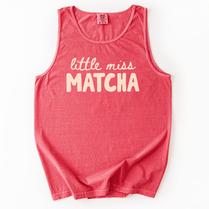 Little Miss Matcha - Comfort Colors Premium Tank Top