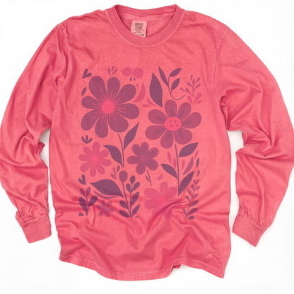 Floral Riot - Comfort Colors Premium Long Sleeve T Shirt