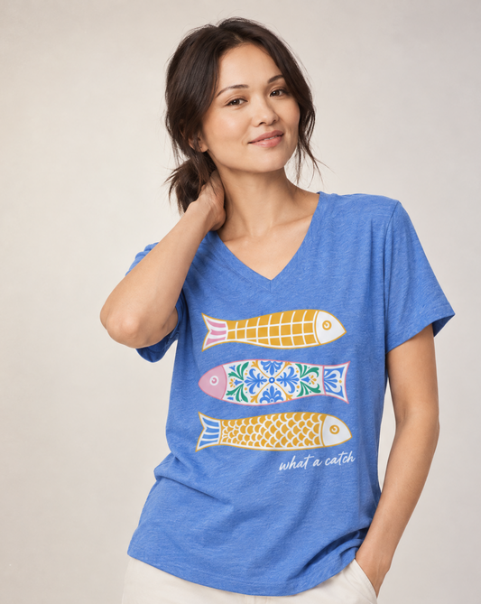 What A Catch - Super Soft V Neck