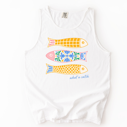 What A Catch - Comfort Colors Premium Tank Top