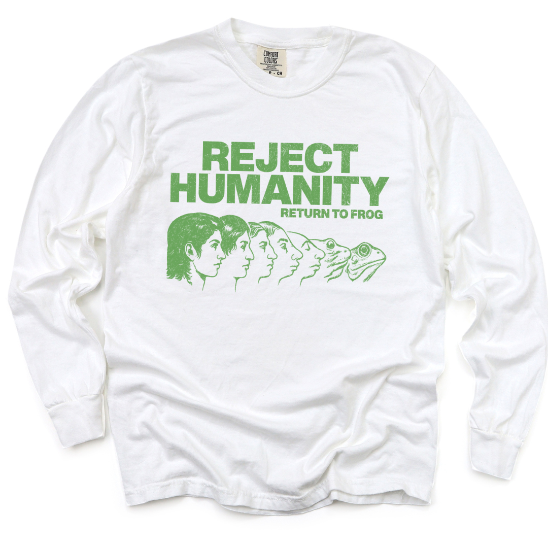 Reject Humanity - Comfort Colors Long Sleeve Premium T Shirt