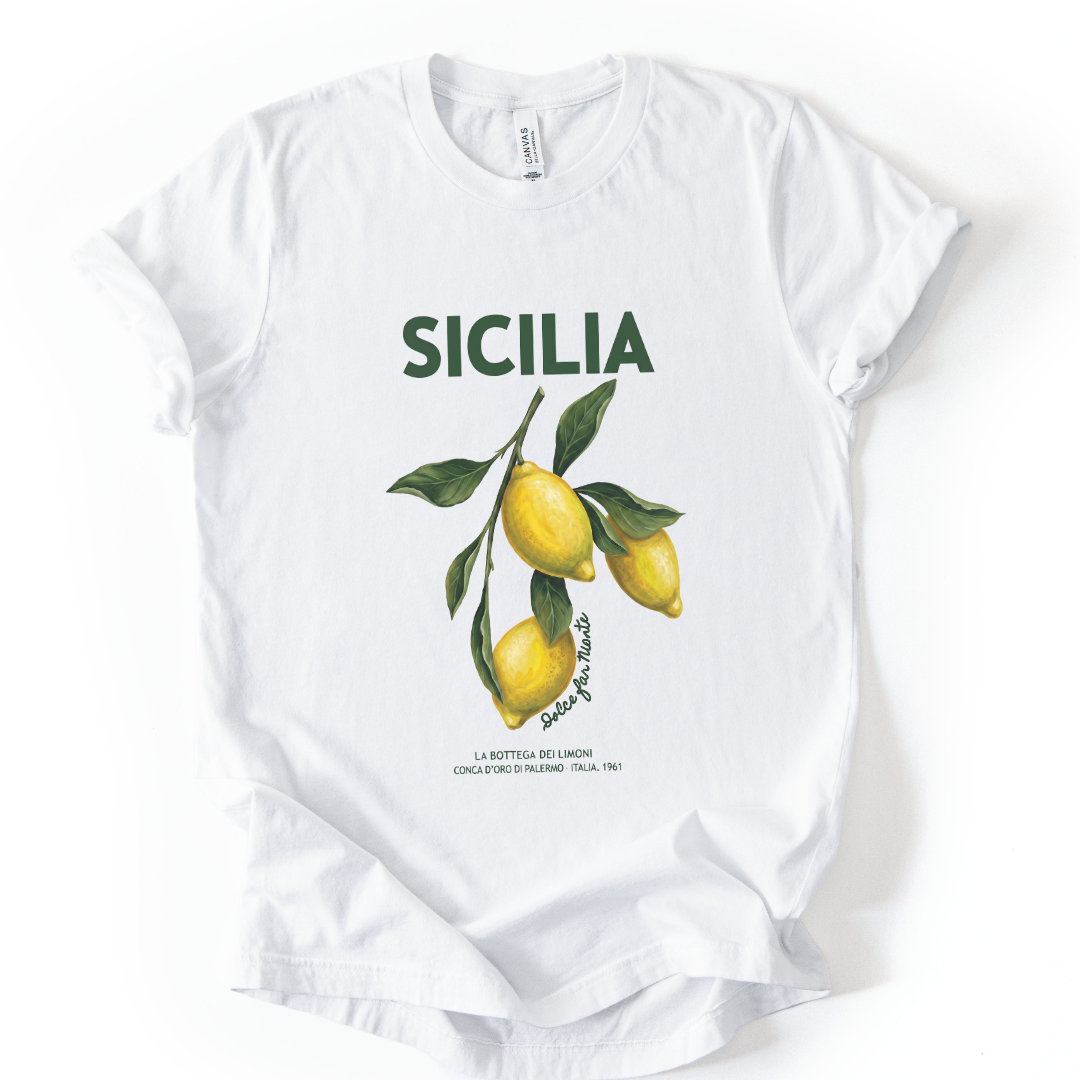Sicilia - Bella Canvas Super Soft Straight Cut T shirt