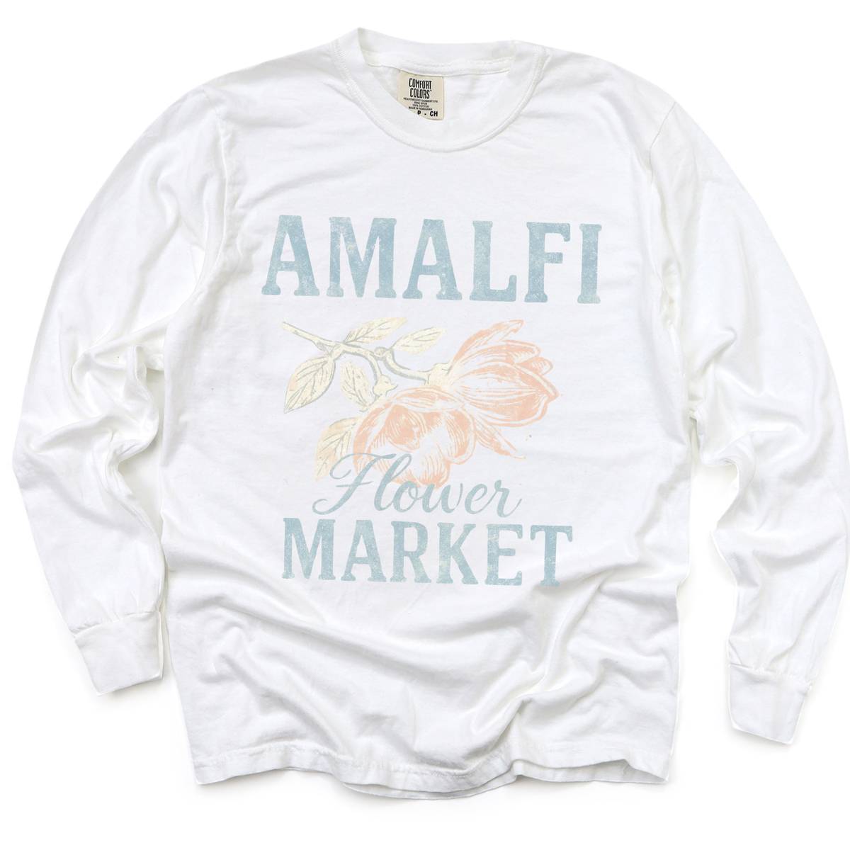 Amalfi Flower Market - Comfort Colors Long Sleeve Premium T Shirt
