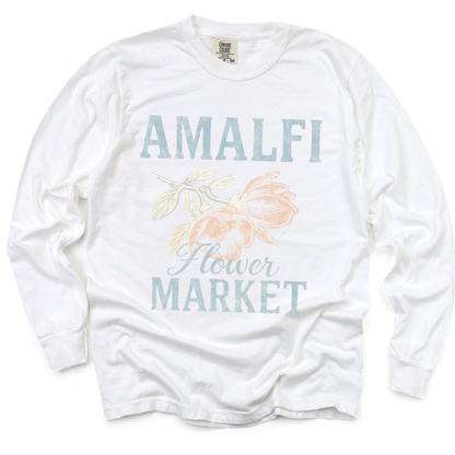 Amalfi Flower Market - Comfort Colors Long Sleeve Premium T Shirt