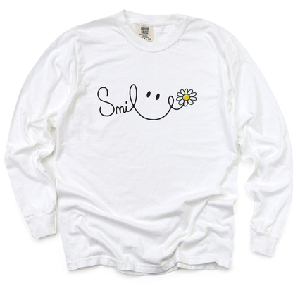 Smile - Comfort Colors Long Sleeve Premium T Shirt
