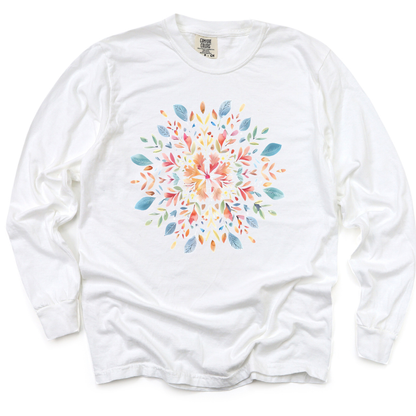 Plant Mandala - Comfort Colors Long Sleeve Premium T Shirt