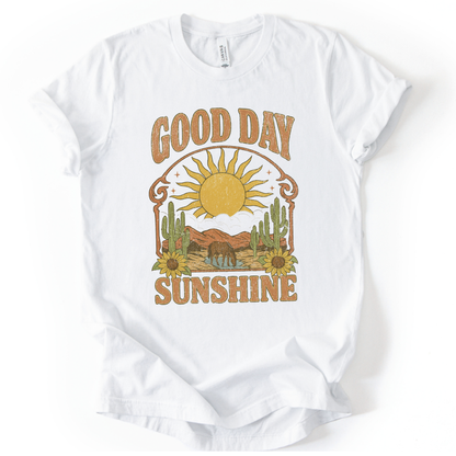 Good Day Sunshine - Bella Canvas Super Soft Straight Cut T shirt