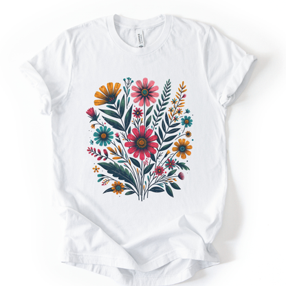 Indian Flowers - Bella Canvas Super Soft T Shirt