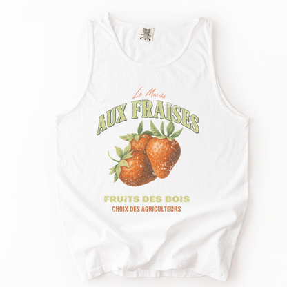 Aux Fraises - Comfort Colors Premium Tank Top