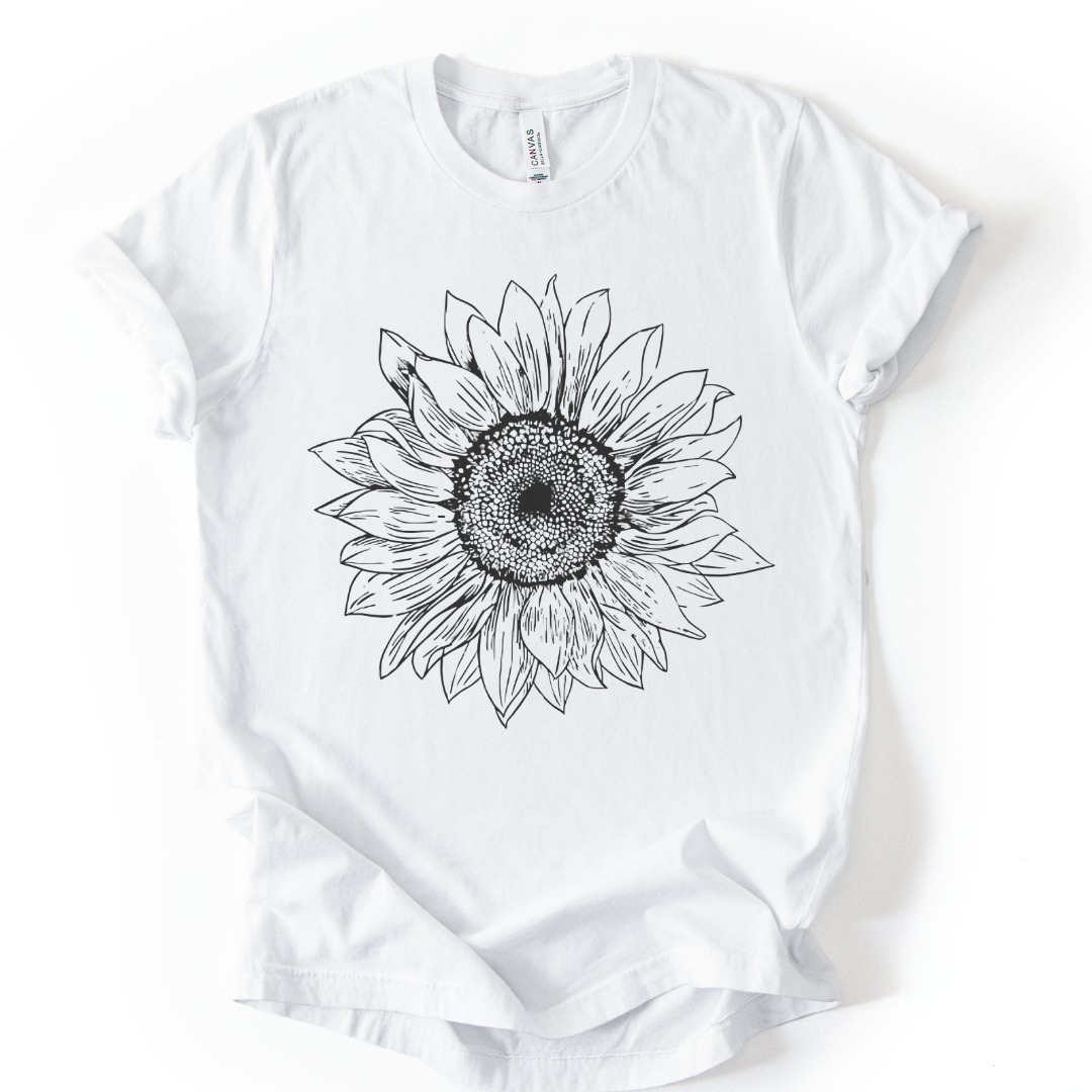 Graphite Sunflower - Bella Canvas Super Soft Standard Fit T Shirt