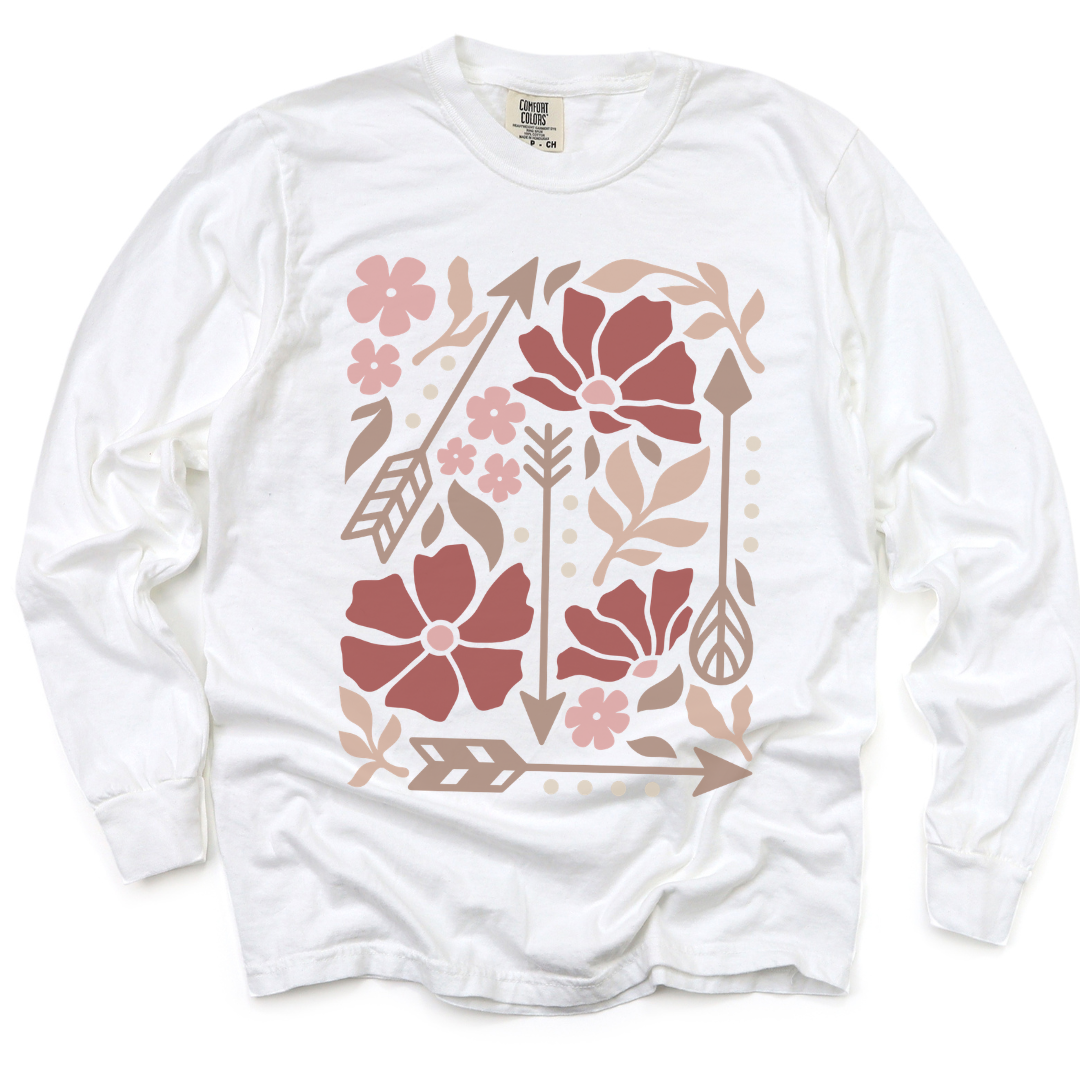 Arrows of Bohemia - Comfort Colors Premium Long Sleeve T Shirt