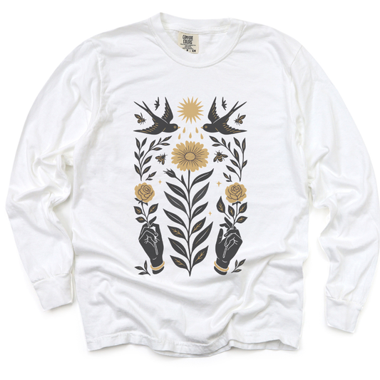 Sanctum Botanica - Comfort Colors Premium Long Sleeve T Shirt