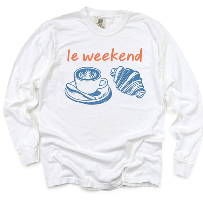 Le Weekend - Comfort Colors Long Sleeve Premium T Shirt