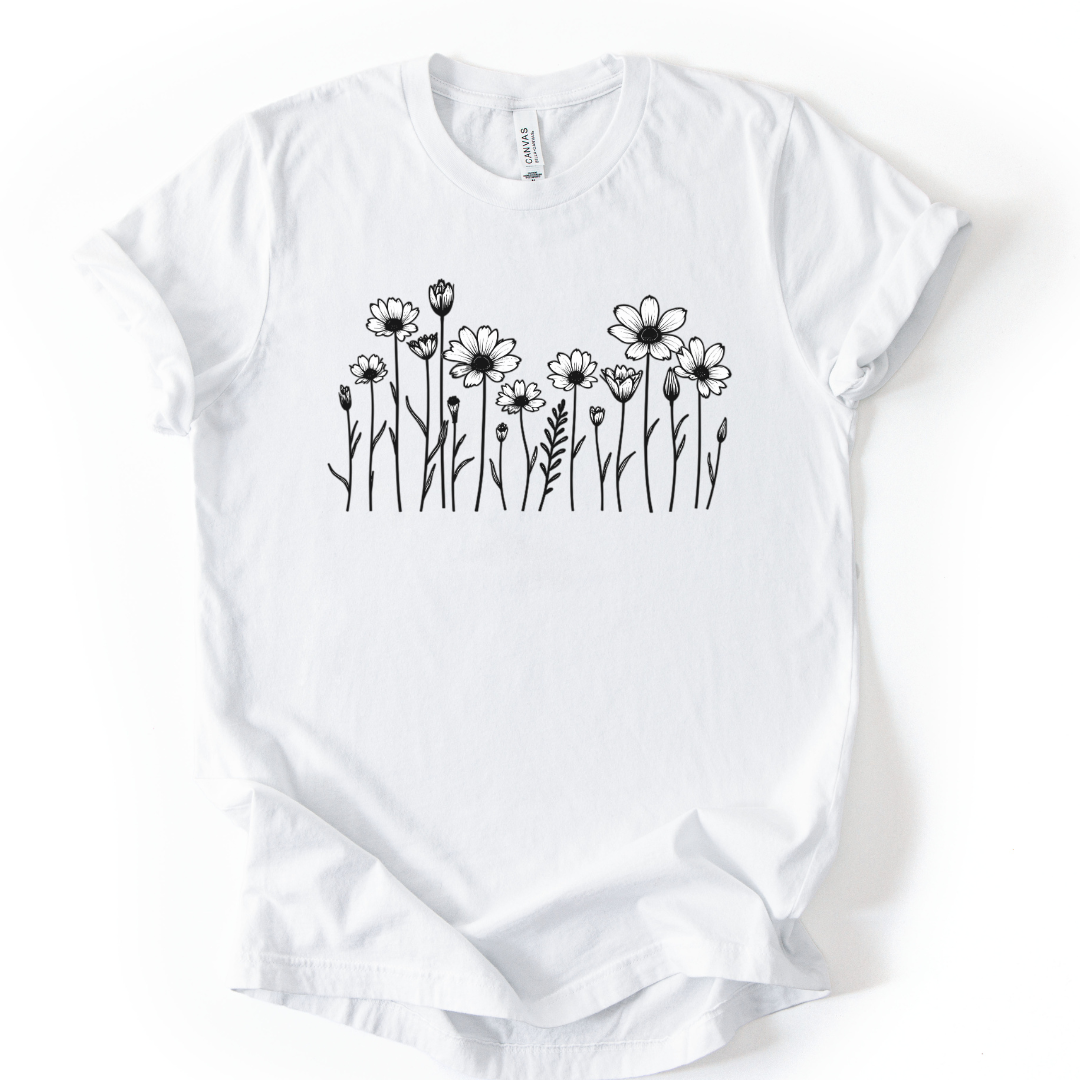 Daisy Chain - Bella Canvas Straight Cut Tee - UK Stocked