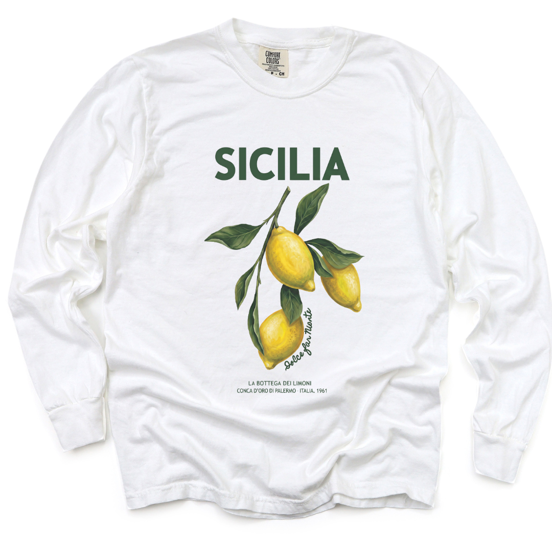 Sicilia - Comfort Colors Long Sleeve Premium T Shirt