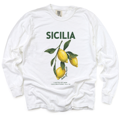 Sicilia - Comfort Colors Long Sleeve Premium T Shirt