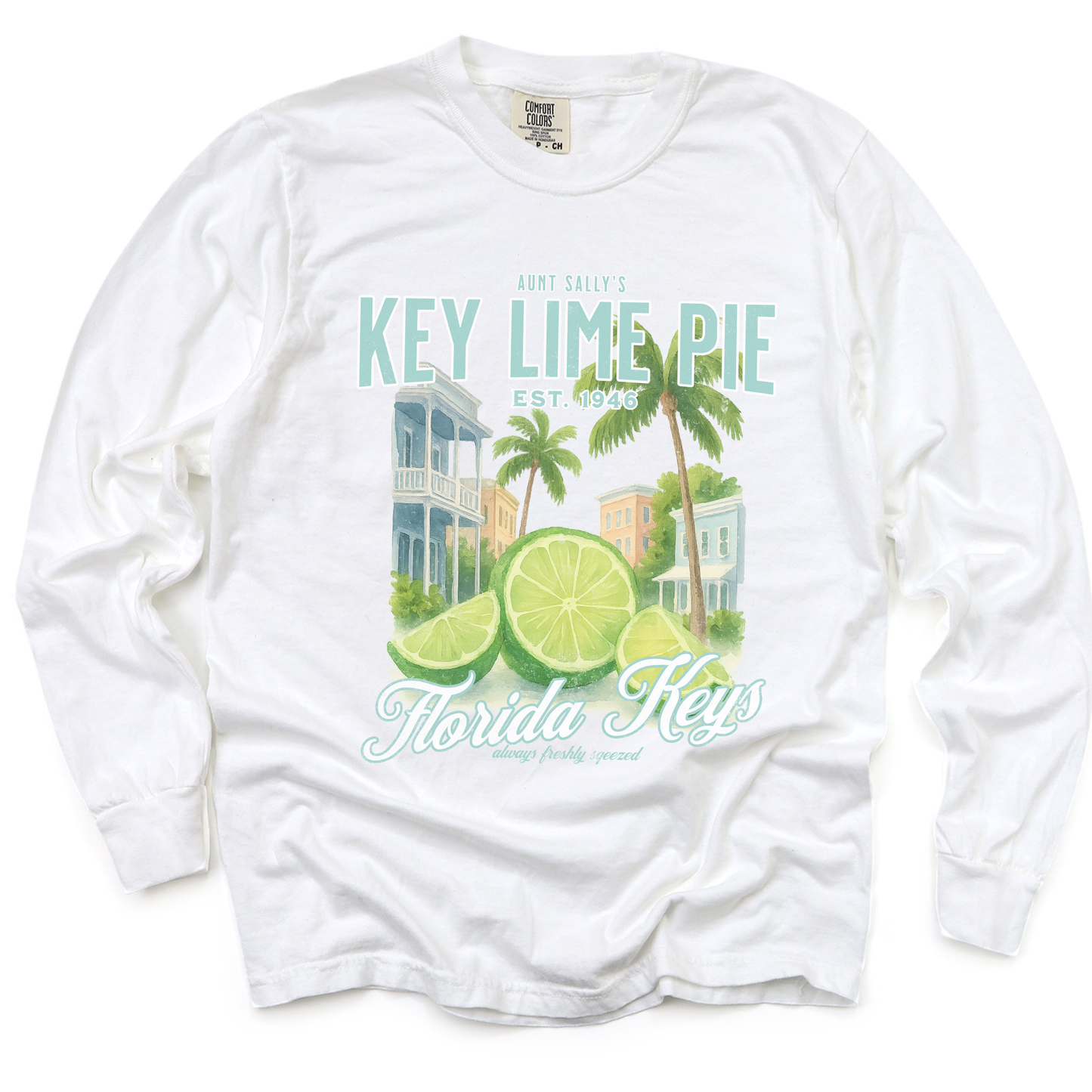 Aunt Sally's Key Lime Pie  - Comfort Colors Long Sleeve Premium T Shirt